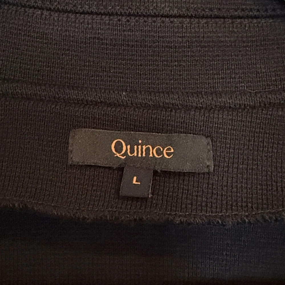 Quince 100% Organic Cotton Black knit Blazer - Picture 4 of 4